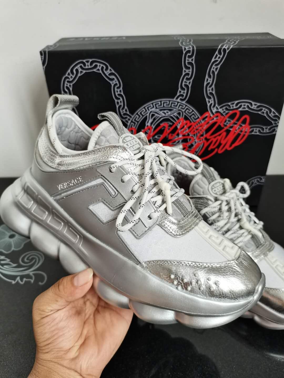 Versace Chain Reaction “White Gold”