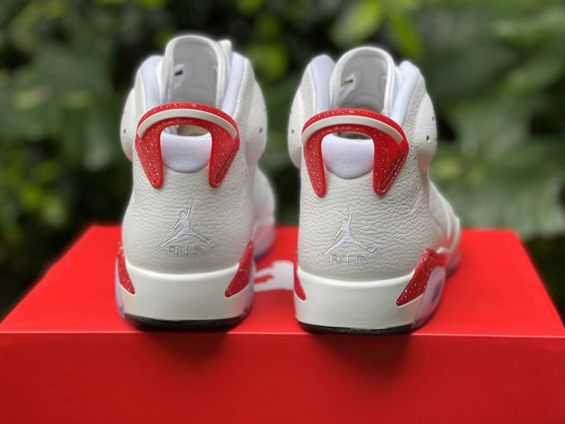 Jordan 6  White and Red