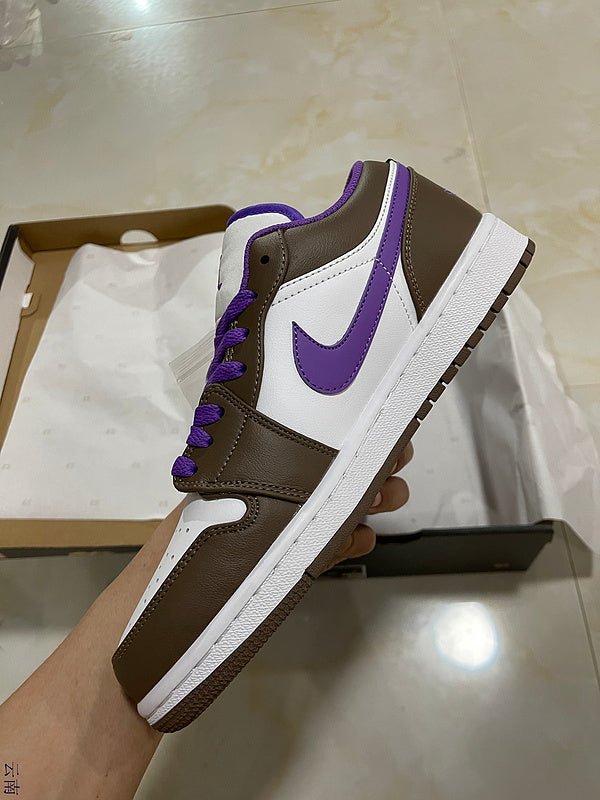 Jordan 1 Low   Purple And   Brown