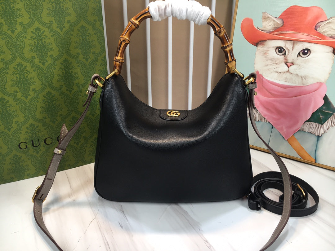 Gucci Aphrodite Small Leather Hobo Bag