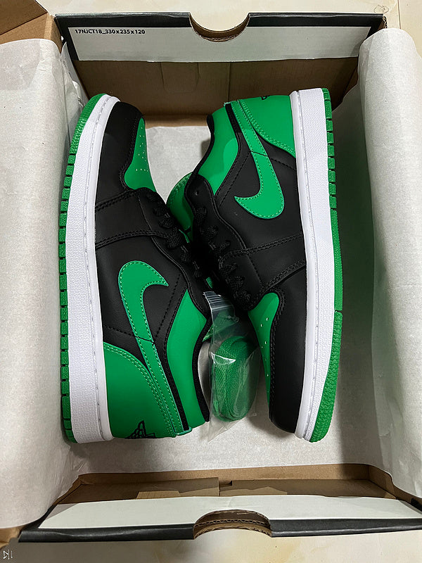 Jordan 1 Low  Green And Black