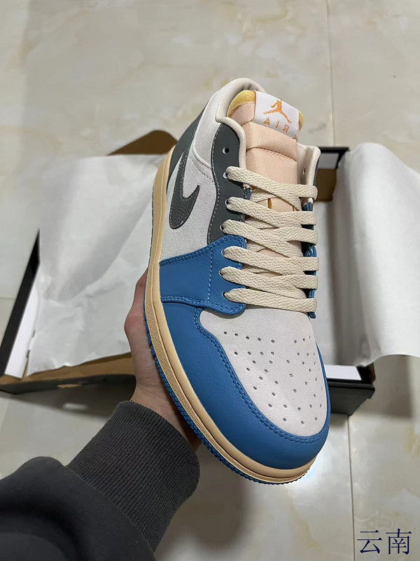 Jordan 1 Low Blue And White