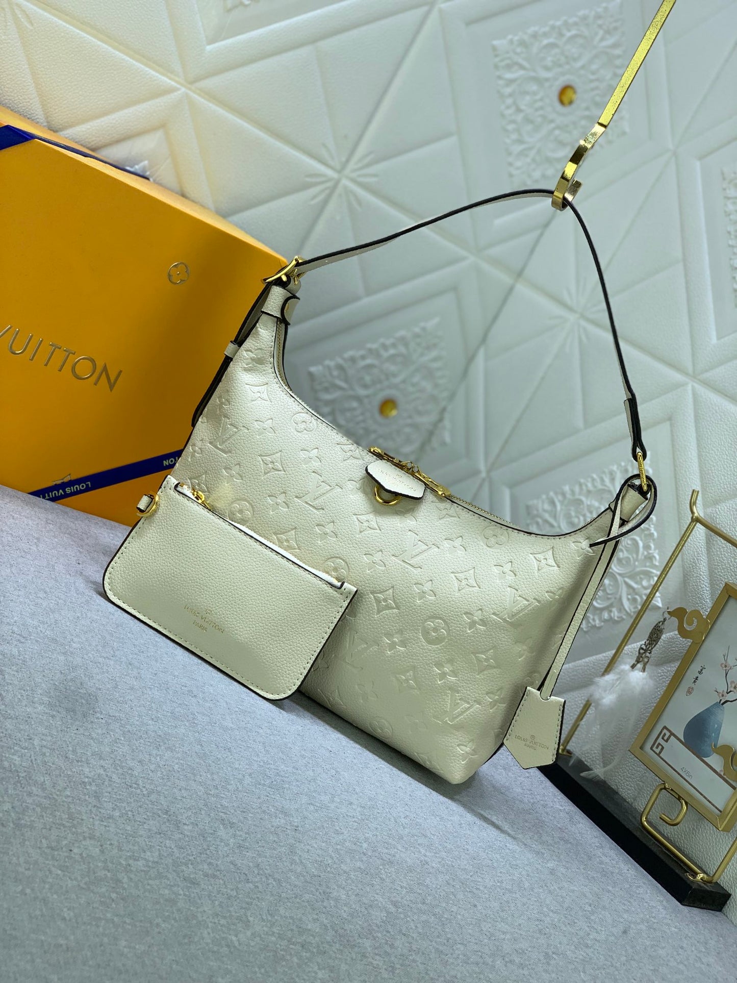 LOUIS VUITTON  Empreinte Carryall PM Creme