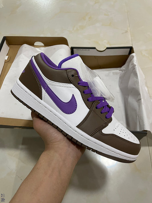 Jordan 1 Low   Purple And   Brown