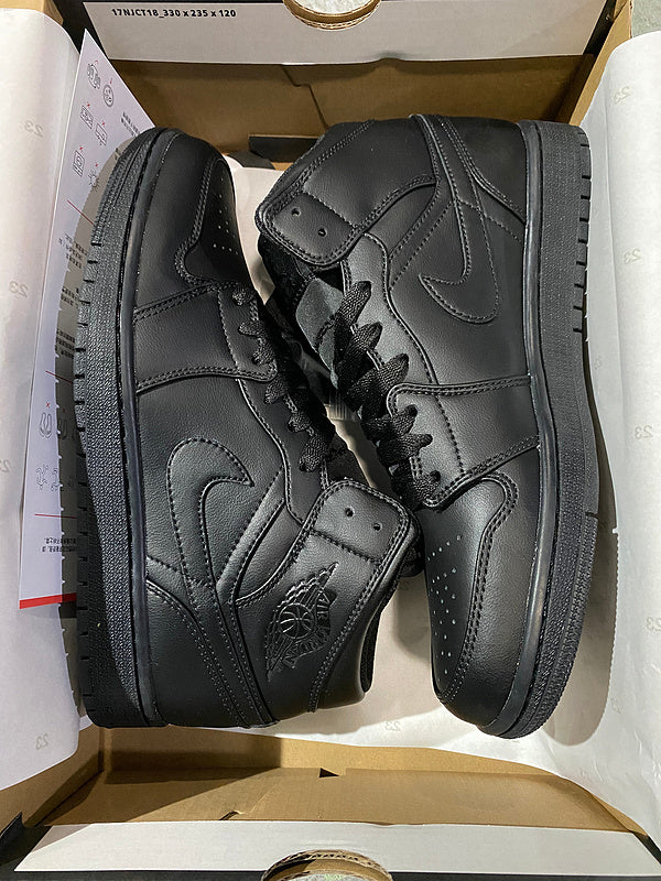 Jordan 1 Mid  Black