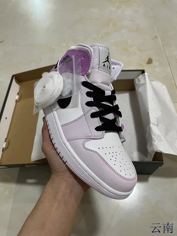 Jordan 1 mid  purple