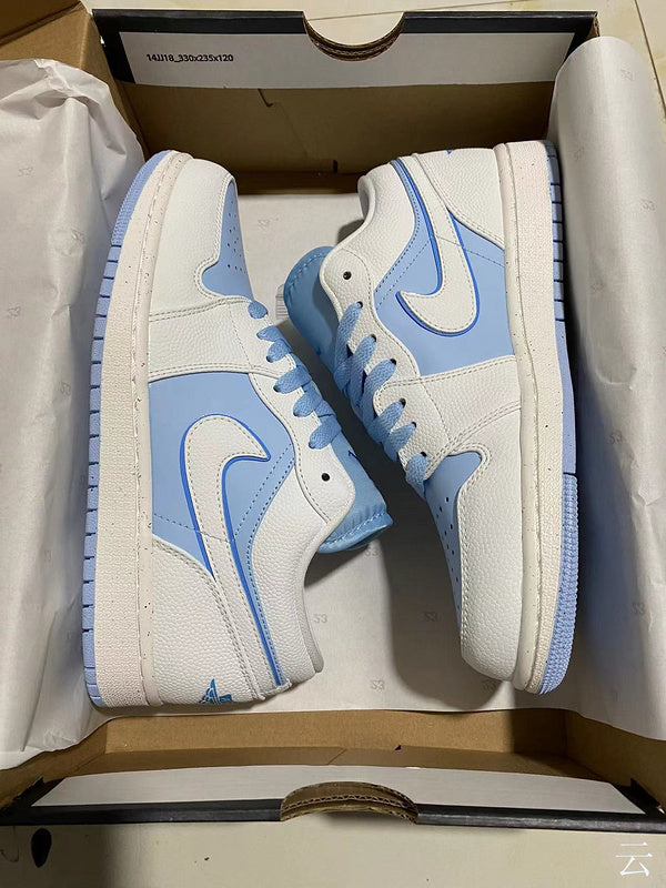 Jordan 1 Low Blue And White