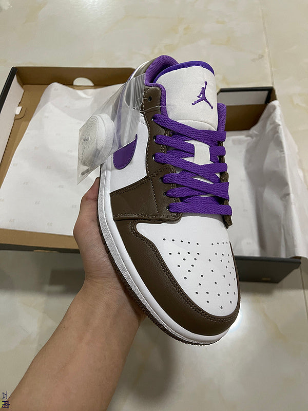 Jordan 1 Low   Purple And   Brown