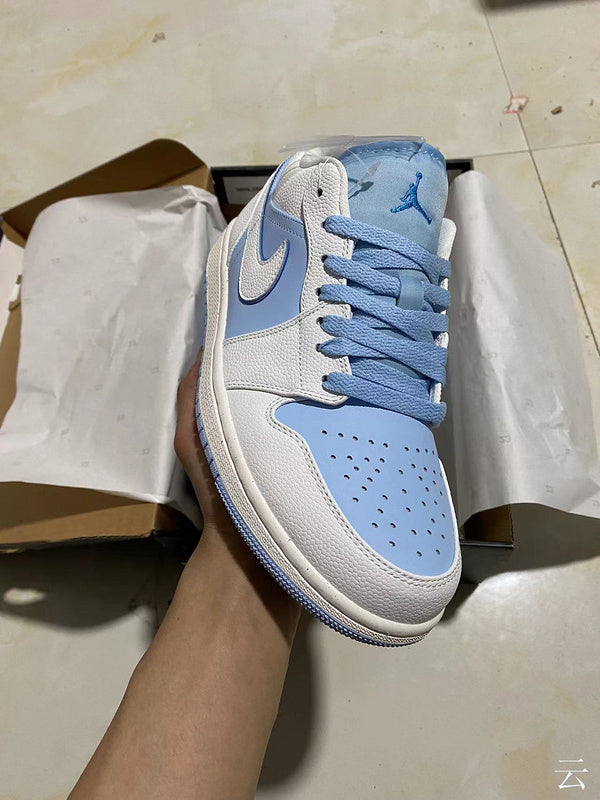 Jordan 1 Low Blue And White