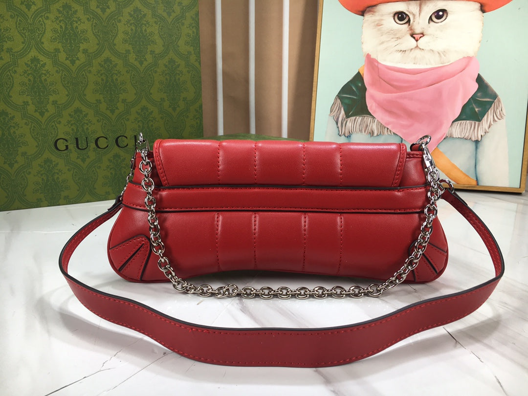 GUCCI Horsebit Chain Medium Shoulder Bag