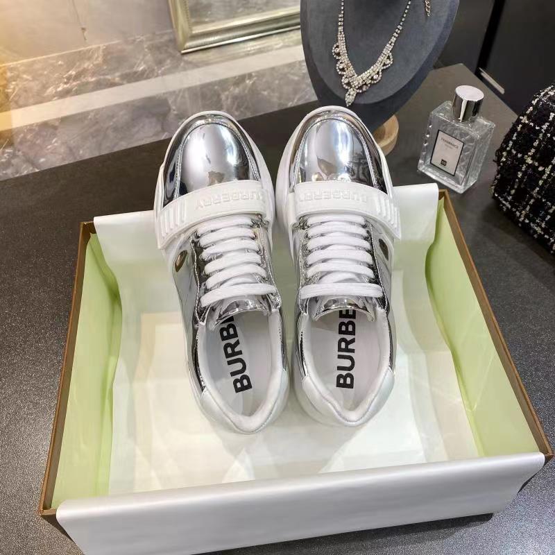 Burberry Ramsey metallic chunky sneakers