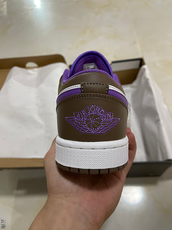 Jordan 1 Low   Purple And   Brown