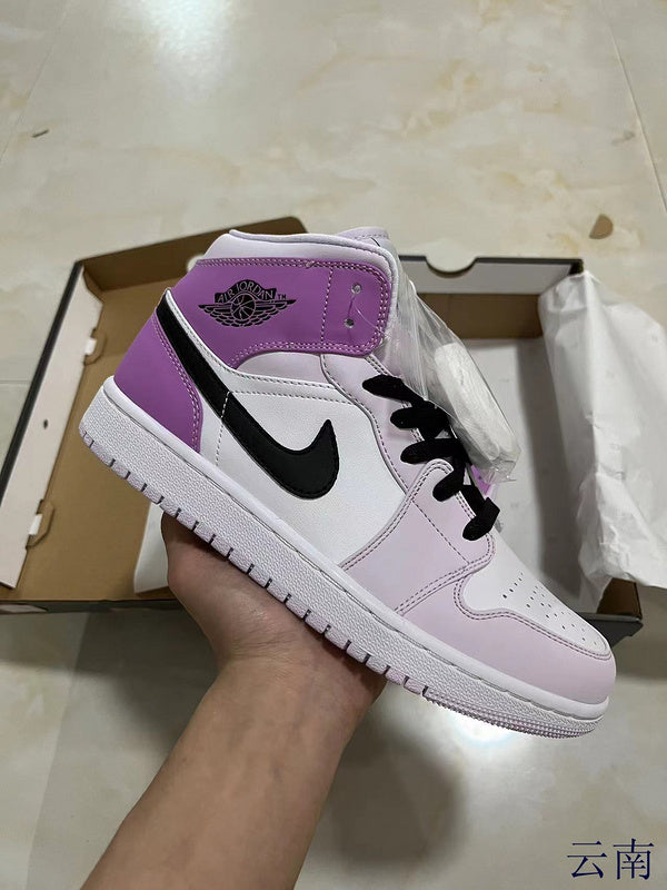 Jordan 1 mid  purple