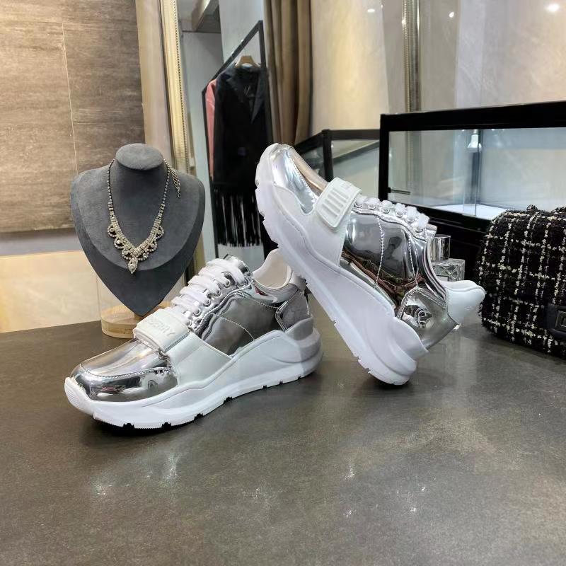 Burberry Ramsey metallic chunky sneakers