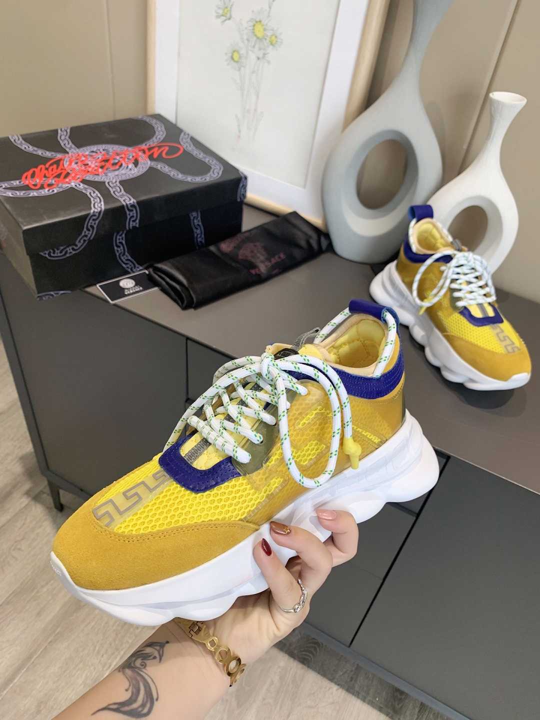 Versace Chain Reaction Sneakers