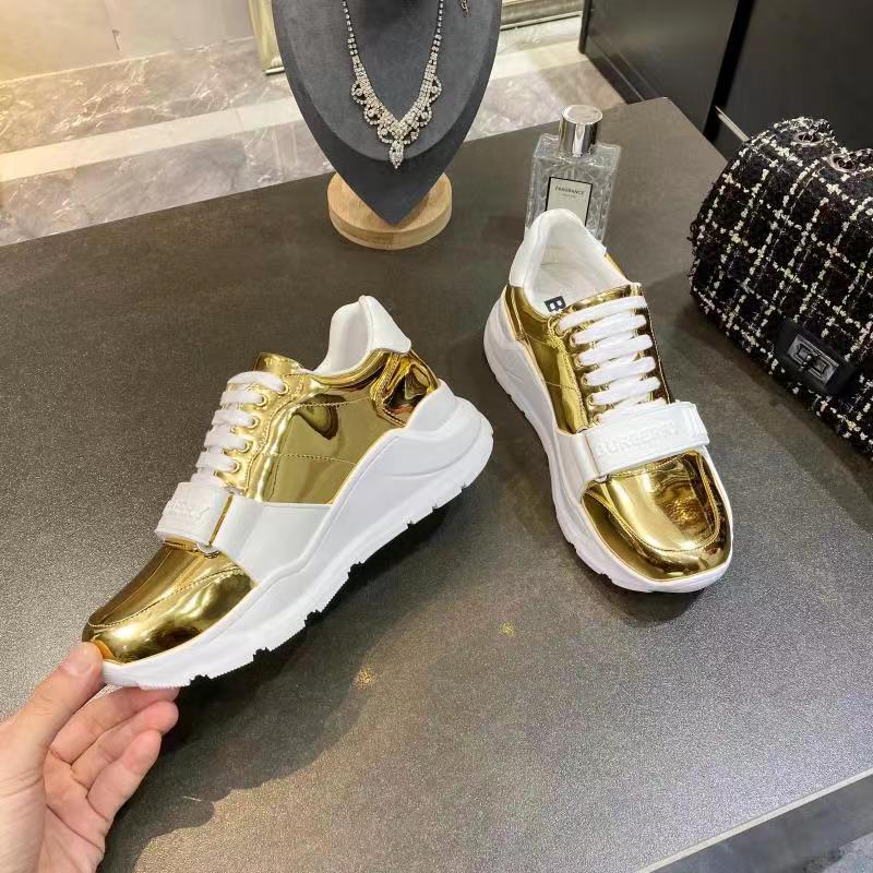 Burberry Ramsey metallic chunky sneakers