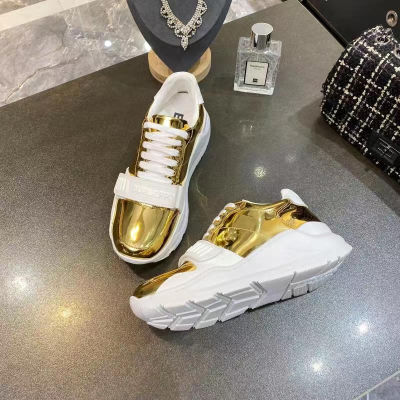 Burberry Ramsey metallic chunky sneakers