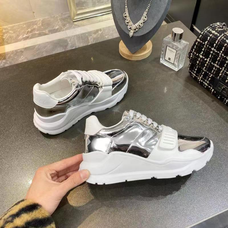 Burberry Ramsey metallic chunky sneakers