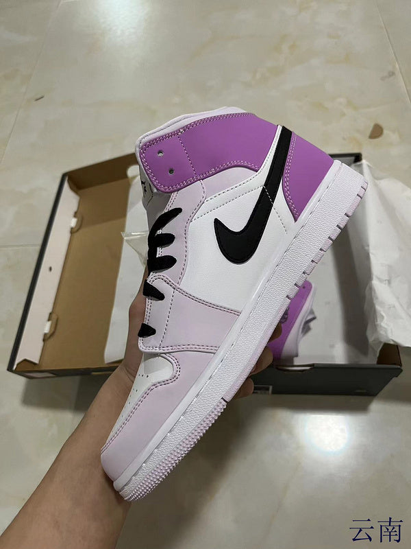 Jordan 1 mid  purple