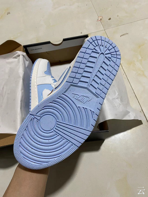 Jordan 1 Low Blue And White