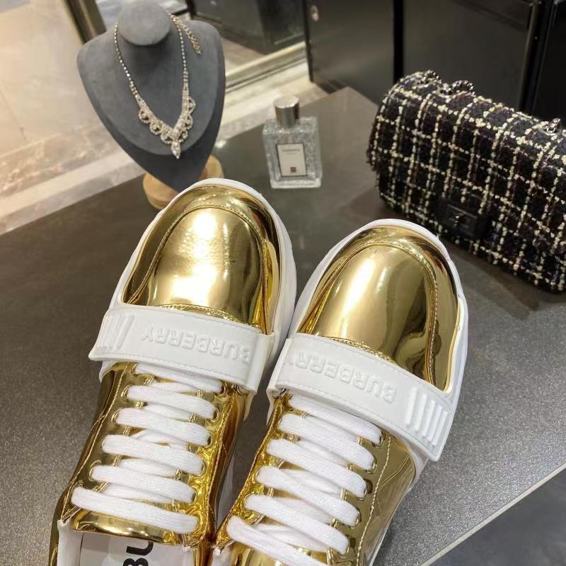 Burberry Ramsey metallic chunky sneakers