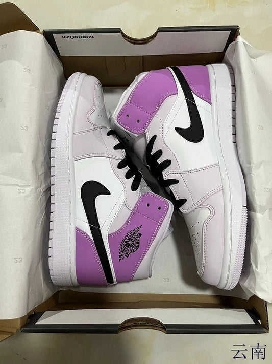 Jordan 1 mid  purple