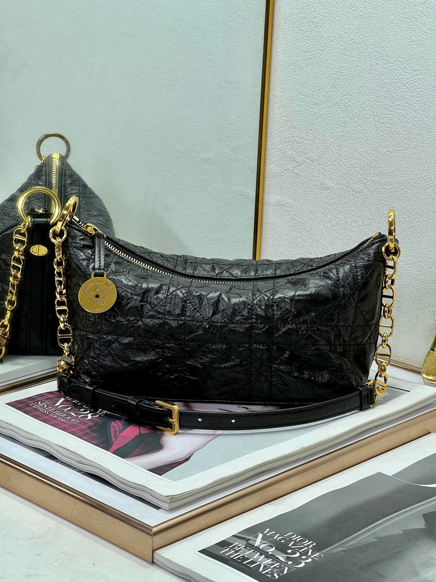 Christian Dior Cannage Chain Hobo