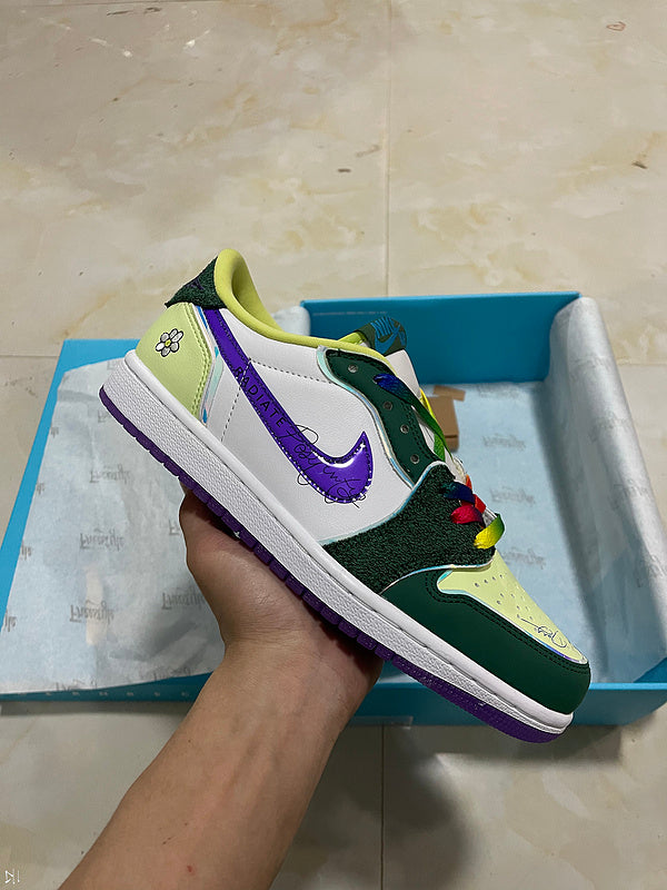 Jordan 1 Low  Yellow And Green