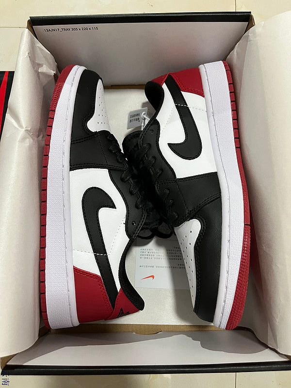 Jordan 1 Low  Red And Black