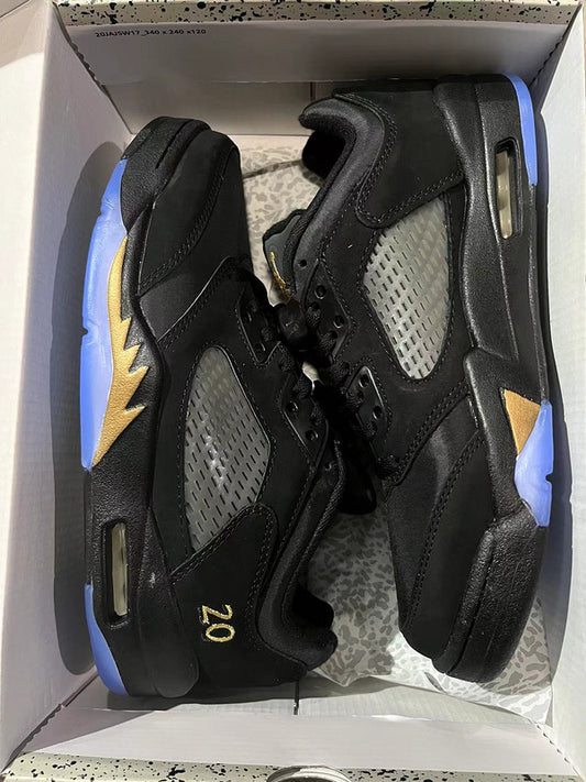 Jordan 5 gold and black