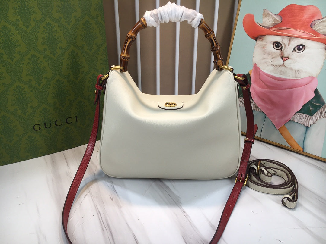 Gucci Aphrodite Small Leather Hobo Bag