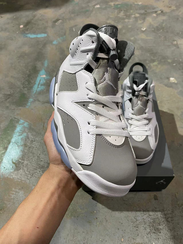 Jordan 6 white and Gray