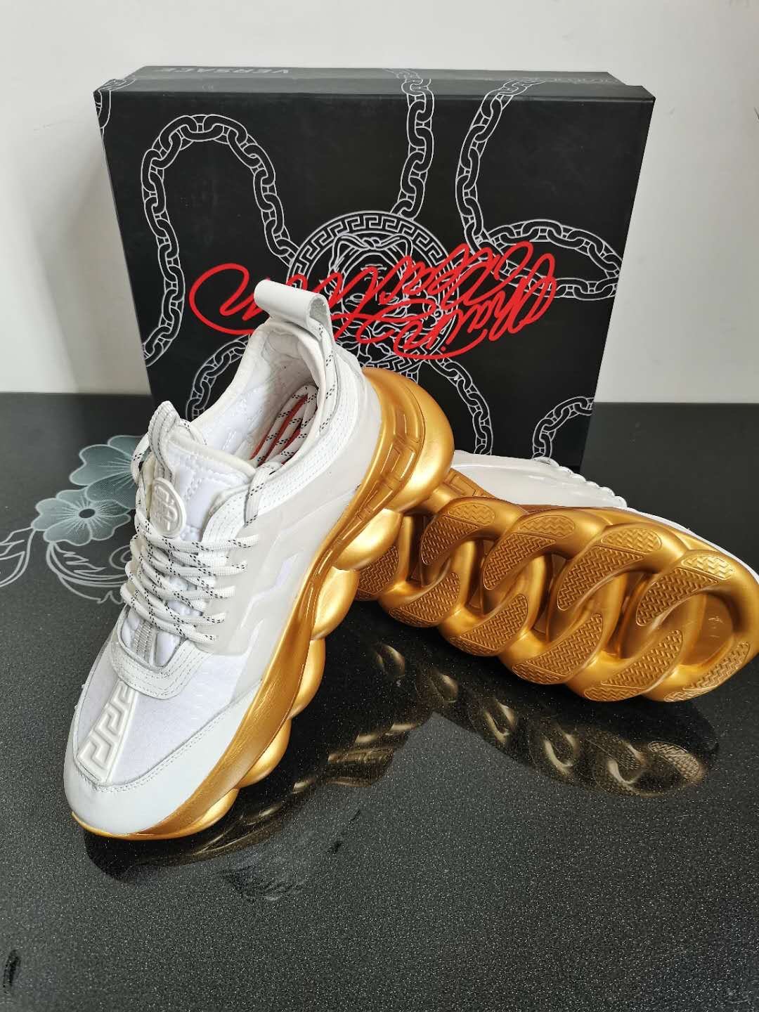 Versace Chain Reaction “White Gold”