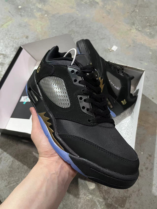 Jordan 5 gold and black