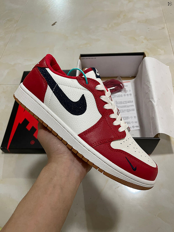 Jordan 1 Low Red And white